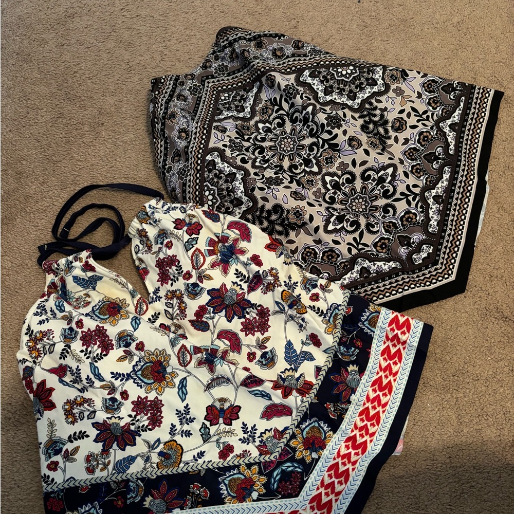 Floral and Paisley Print Tops
